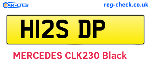 H12SDP are the vehicle registration plates.