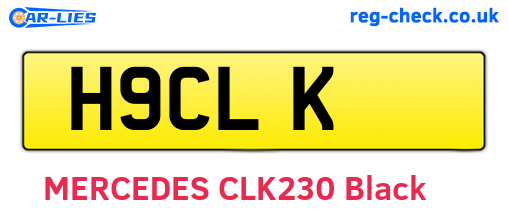 H9CLK are the vehicle registration plates.