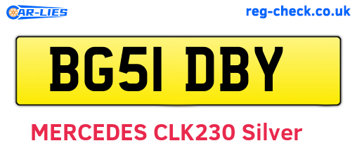 BG51DBY are the vehicle registration plates.