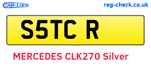 S5TCR are the vehicle registration plates.