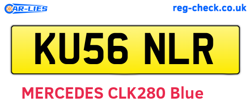 KU56NLR are the vehicle registration plates.