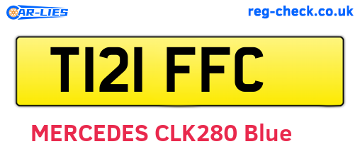 T121FFC are the vehicle registration plates.