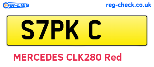 S7PKC are the vehicle registration plates.