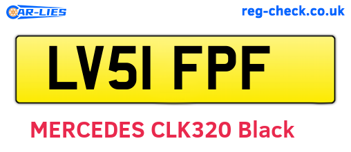 LV51FPF are the vehicle registration plates.