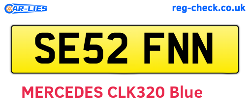 SE52FNN are the vehicle registration plates.