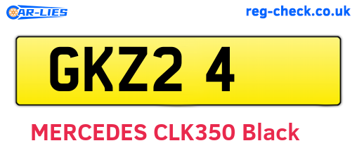 GKZ24 are the vehicle registration plates.