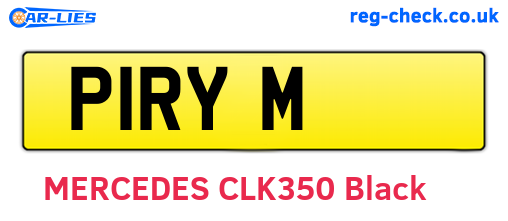 P1RYM are the vehicle registration plates.
