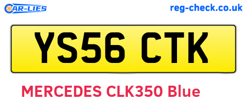 YS56CTK are the vehicle registration plates.