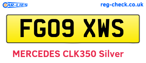 FG09XWS are the vehicle registration plates.