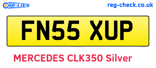 FN55XUP are the vehicle registration plates.