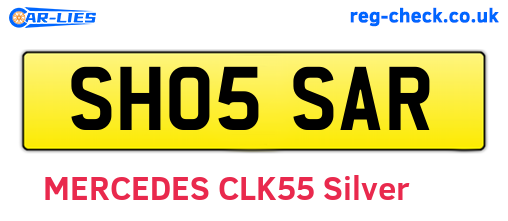SH05SAR are the vehicle registration plates.
