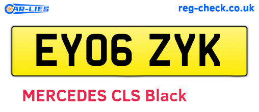 EY06ZYK are the vehicle registration plates.