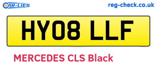 HY08LLF are the vehicle registration plates.