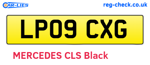 LP09CXG are the vehicle registration plates.