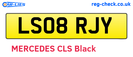 LS08RJY are the vehicle registration plates.