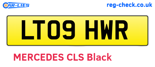 LT09HWR are the vehicle registration plates.