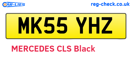 MK55YHZ are the vehicle registration plates.