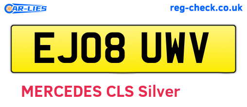EJ08UWV are the vehicle registration plates.