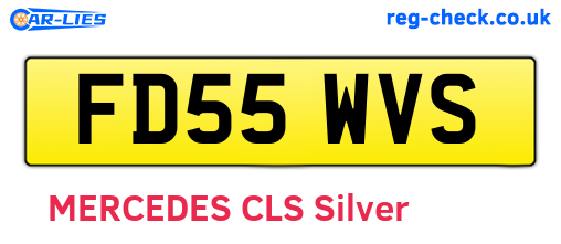 FD55WVS are the vehicle registration plates.