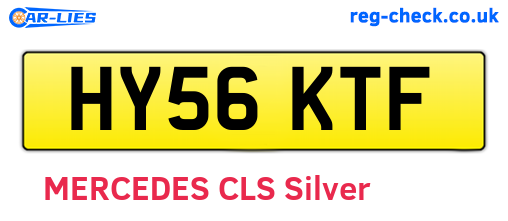 HY56KTF are the vehicle registration plates.