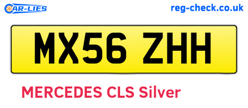 MX56ZHH are the vehicle registration plates.