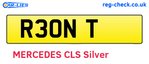 R3ONT are the vehicle registration plates.