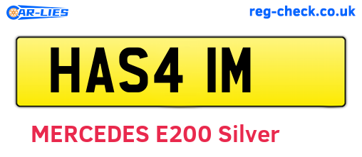 HAS41M are the vehicle registration plates.