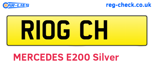 R10GCH are the vehicle registration plates.