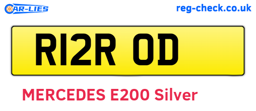R12ROD are the vehicle registration plates.