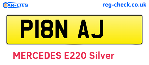 P18NAJ are the vehicle registration plates.
