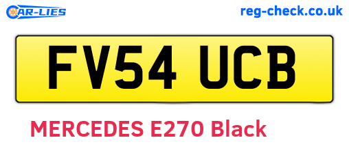 FV54UCB are the vehicle registration plates.
