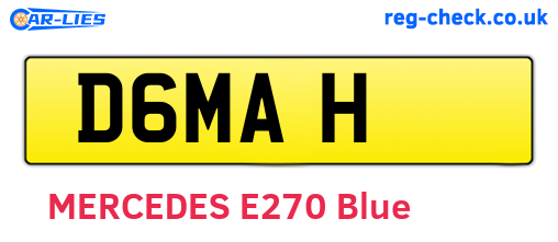 D6MAH are the vehicle registration plates.