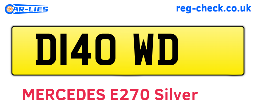 D14OWD are the vehicle registration plates.