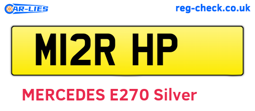M12RHP are the vehicle registration plates.