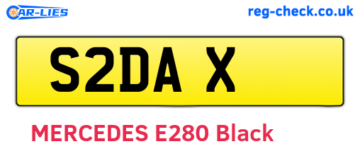 S2DAX are the vehicle registration plates.