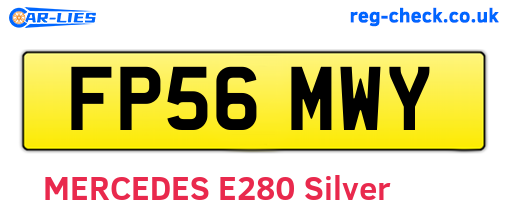 FP56MWY are the vehicle registration plates.