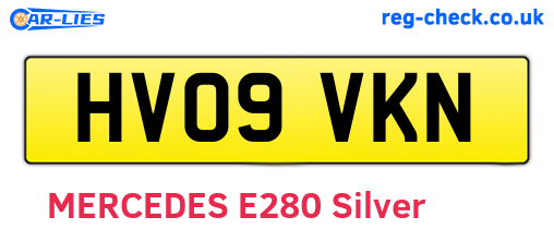 HV09VKN are the vehicle registration plates.