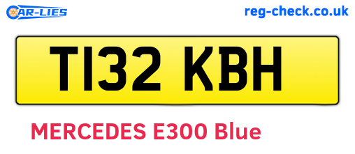 T132KBH are the vehicle registration plates.