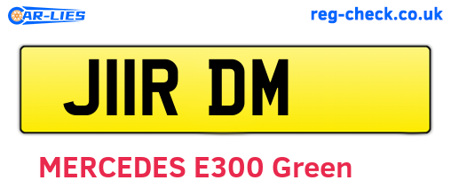 J11RDM are the vehicle registration plates.
