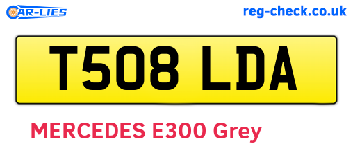 T508LDA are the vehicle registration plates.