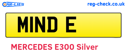 M1NDE are the vehicle registration plates.