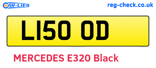 L15OOD are the vehicle registration plates.
