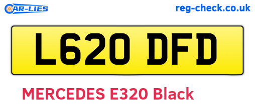 L620DFD are the vehicle registration plates.