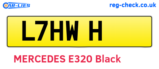L7HWH are the vehicle registration plates.