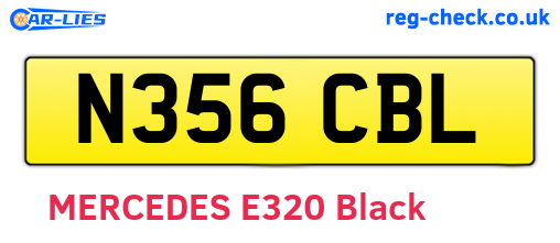 N356CBL are the vehicle registration plates.