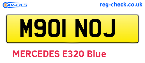 M901NOJ are the vehicle registration plates.