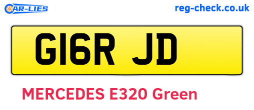 G16RJD are the vehicle registration plates.