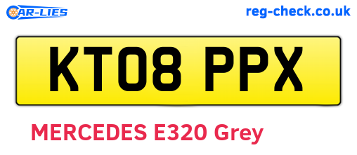 KT08PPX are the vehicle registration plates.