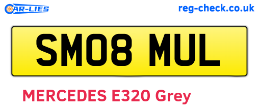 SM08MUL are the vehicle registration plates.
