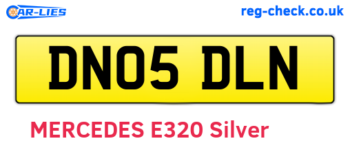 DN05DLN are the vehicle registration plates.